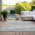 5' X 8' Silver Gray And Charcoal Abstract Washable Indoor Outdoor Area Rug - Silver, Gray, Charcoal