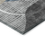3' X 5' Blue Gray And Charcoal Abstract Washable Indoor Outdoor Area Rug