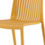 Set of Two Gold Heavy Duty Plastic Outdoor Stacking Accent Chairs