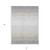 3' X 5' Silver Gray And Beige Striped Washable Indoor Outdoor Area Rug