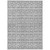 5' X 8' Gray And Ivory Geometric Washable Indoor Outdoor Area Rug Transitional Style - Gray, Ivory Color