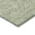 3' X 5' Green And Ivory Floral Washable Indoor Outdoor Area Rug