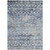 3' X 5' Blue And Silver Argyle Washable Indoor Outdoor Area Rug