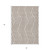 3' X 5' Taupe and Ivory Geometric Washable Non Skid Indoor Outdoor Area Rug