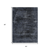 5' X 8' Charcoal And Gray Floral Washable Indoor Outdoor Area Rug