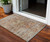 3' X 5' Coral Terra Cotta And Beige Floral Washable Indoor Outdoor Area Rug