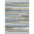 5' X 8' Gray Denim Blue And Sky Blue Striped Washable Indoor Outdoor Area Rug