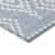 3' X 5' Denim Blue And Ivory Geometric Washable Indoor Outdoor Area Rug