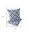 Set of Two 16" X 16" Blue and Gray Peacock Blown Seam Floral Indoor Outdoor Throw Pillow - 606114821847