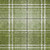5' X 8' Green Black And Ivory Plaid Washable Indoor Outdoor Area Rug