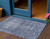 3' X 5' Navy Blue Oriental Washable Indoor Outdoor Area Rug
