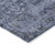 3' X 5' Navy Blue Oriental Washable Indoor Outdoor Area Rug