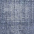 3' X 5' Navy Blue Oriental Washable Indoor Outdoor Area Rug