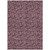 5' X 8' Merlot Mauve And Ivory Floral Washable Indoor Outdoor Area Rug