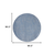 8' X 8' Blue And Gray Round Indoor Outdoor Area Rug