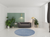 8' X 8' Blue And Gray Round Indoor Outdoor Area Rug