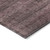 3' X 5' Merlot And Gray Striped Washable Indoor Outdoor Area Rug