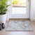 2' X 3' Gray Abstract Washable Non Skid Indoor Outdoor Area Rug