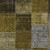 3' X 5' Brown Gold And Taupe Patchwork Washable Indoor Outdoor Area Rug