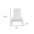 75" White Heavy Duty Plastic Outdoor Stacking Chaise Lounge