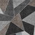 3' X 5' Chocolate Gray And Charcoal Geometric Washable Indoor Outdoor Area Rug