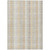 3' X 5' Ivory Beige And Tan Plaid Washable Indoor Outdoor Area Rug