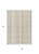 3' X 5' Ivory Beige And Tan Plaid Washable Indoor Outdoor Area Rug