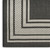 5' X 7' Black Geometric Indoor Outdoor Area Rug