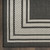 5' X 7' Black Geometric Indoor Outdoor Area Rug