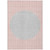 5' X 8' Pink And Silver Striped Washable Indoor Outdoor Area Rug