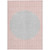 5' X 8' Pink And Silver Striped Washable Indoor Outdoor Area Rug