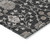 5' X 8' Black Brown And Beige Floral Washable Indoor Outdoor Area Rug