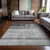 5' X 8' Gray Ombre Washable Non Skid Indoor Outdoor Area Rug
