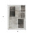 5' X 8' Ivory And Black Geometric Washable Indoor Outdoor Area Rug - 880016473353