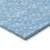 5' X 8' Blue Geometric Washable Non Skid Indoor Outdoor Area Rug