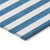 2' X 3' Navy Blue Striped Washable Non Skid Indoor Outdoor Area Rug - Navy Blue