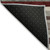 3' X 5' Merlot Burgundy And Beige Striped Washable Indoor Outdoor Area Rug