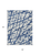 5' X 8' Navy Blue And Ivory Abstract Washable Indoor Outdoor Area Rug
