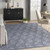 7' X 10' Blue Indoor Outdoor Area Rug