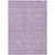 5' X 8' Lavender Lilac And Ivory Floral Washable Indoor Outdoor Area Rug