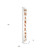 72" White And Orange Rustic Solid Wood Happy Harvest Porch Sign