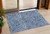3' X 5' Navy Blue And Ivory Abstract Washable Indoor Outdoor Area Rug Transitional Style - Navy Blue, Ivory Color