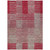 3' X 5' Burgundy Pink And Blush Striped Washable Indoor Outdoor Area Rug
