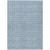 3' X 5' Denim Blue And Ivory Geometric Washable Indoor Outdoor Area Rug - Denim Blue, Ivory