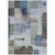 3' X 5' Blue Gray And Charcoal Abstract Washable Indoor Outdoor Area Rug - Blue, Gray, Charcoal