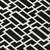 5' X 8' Black And Ivory Geometric Washable Indoor Outdoor Area Rug Transitional Style - Black, Ivory Color