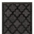 12' Charcoal And Black Trellis Indoor Outdoor Runner Rug
