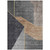 3' X 5' Charcoal Taupe And Gray Geometric Washable Indoor Outdoor Area Rug