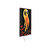 10" Black And Orange Halloween Pumpkin Solid Wood Garden Stake