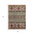 5' X 8' Rust Gray And Gold Tribal Washable Indoor Outdoor Area Rug
